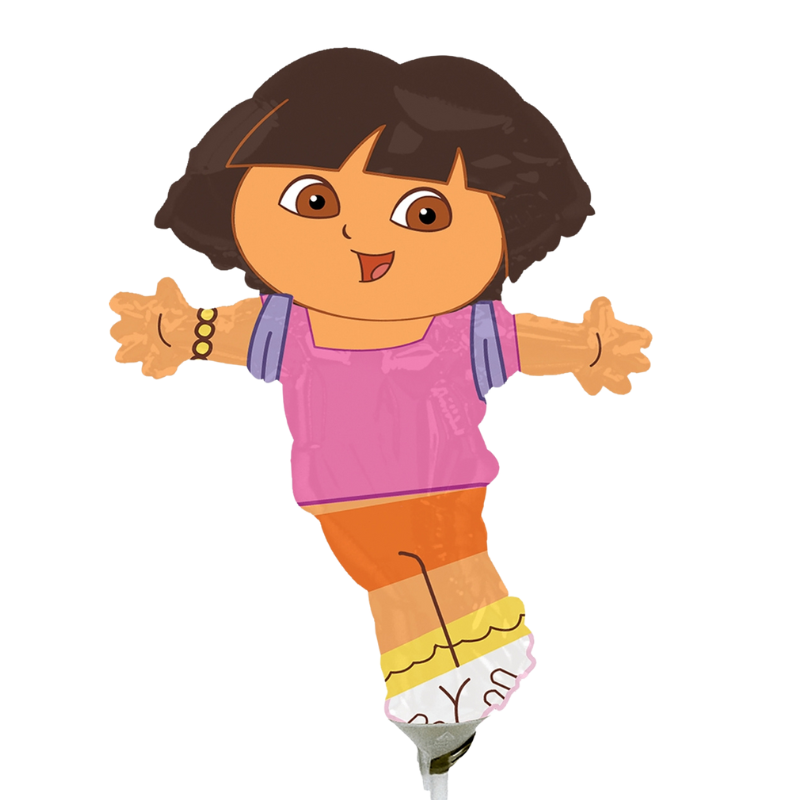 14" Anagram Dora The Explorer Foil Airfill Balloon | Clearance - Final Sale!