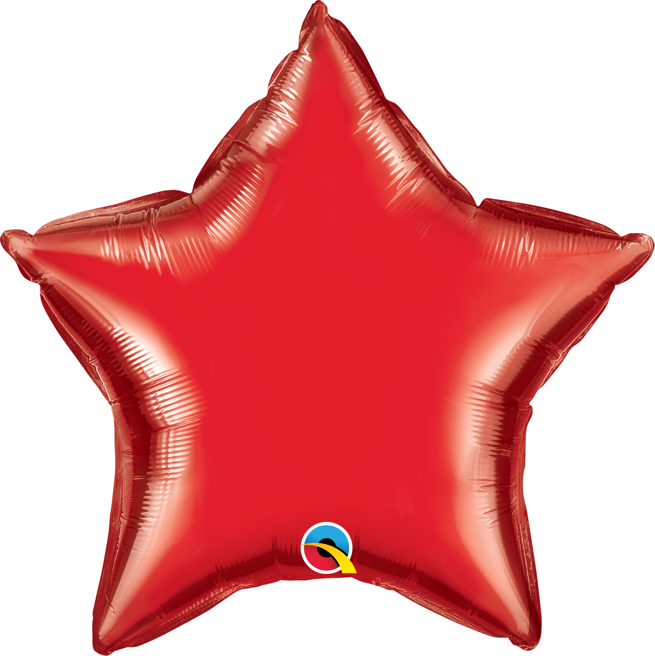 4" Qualatex Ruby Red Star Airfill Foil Balloon | Buy 5 Or More Save 20%