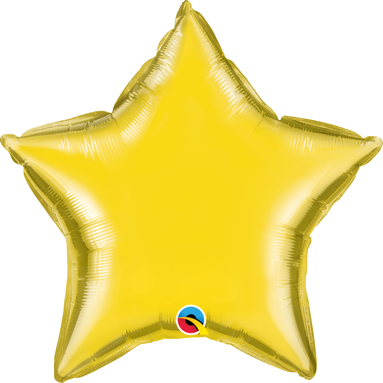 9" Qualatex Citrine Yellow Star Airfill Foil Balloon | Buy 5 Or More Save 20%