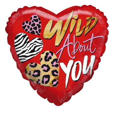 9" Wild About You Airfill Foil Balloon | Buy 5 Or More Save 20%