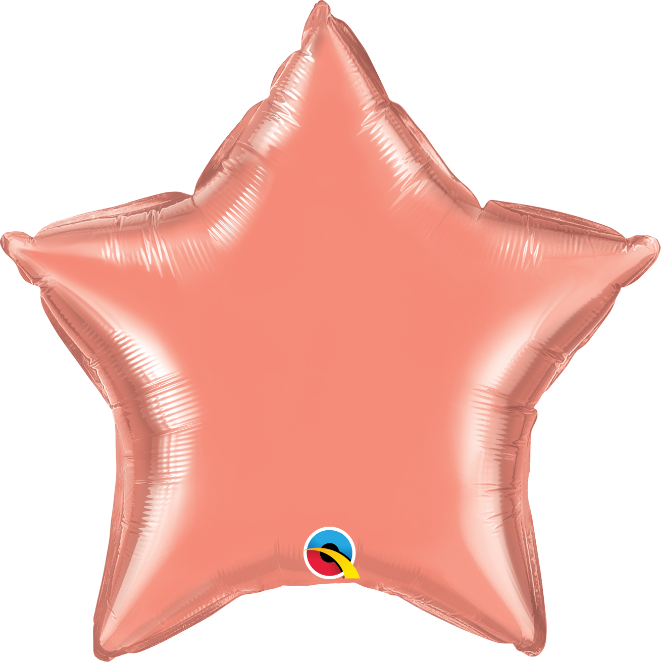 20" Qualatex Coral Star Foil Balloon | Buy 5 Or More Save 20%