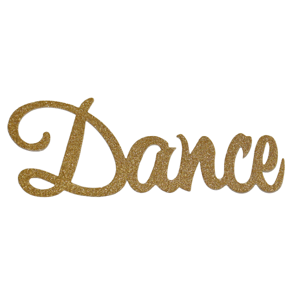 Diamond Words Paper Cutout "Dance"