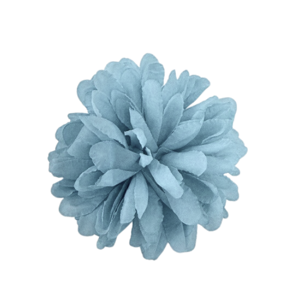 4" ACI Baby Blue Artificial Silk Mum - 8 Layers | 1 Count