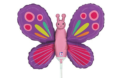 Globo de aluminio con relleno de mariposa de 14" | Compre 5 o más y ahorre un 20 %