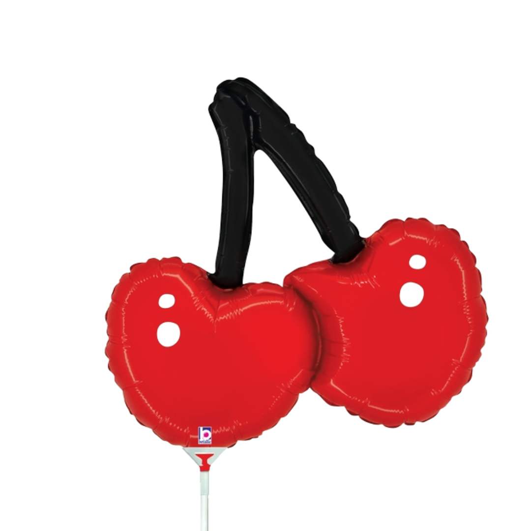 14" Betallic Mini Sweet Cherry Airfill Foil Balloon | Buy 5 Or More Save 20%