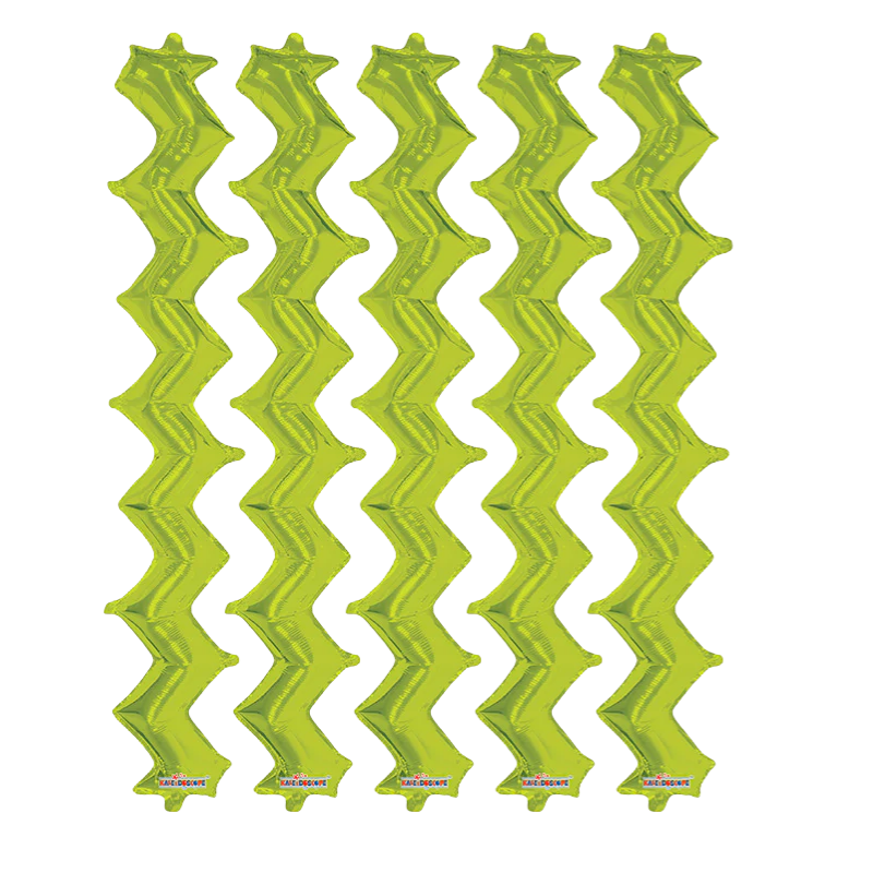 36" Conver Zig Zag Wall Foil Balloons | 5 Count