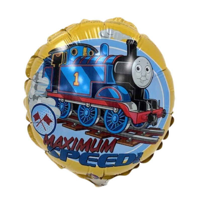 9" Anagram Thomas The Train Engine Airfill Foil Balloon | Clearance - Final Sale!