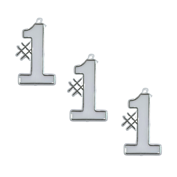 Breloque 1,5 po n°1, 3 mcx