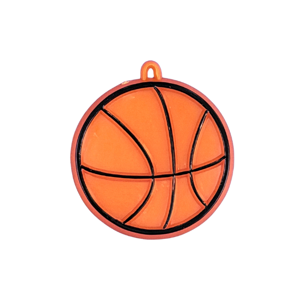 Amuleto de baloncesto de 1.25", 2 piezas.