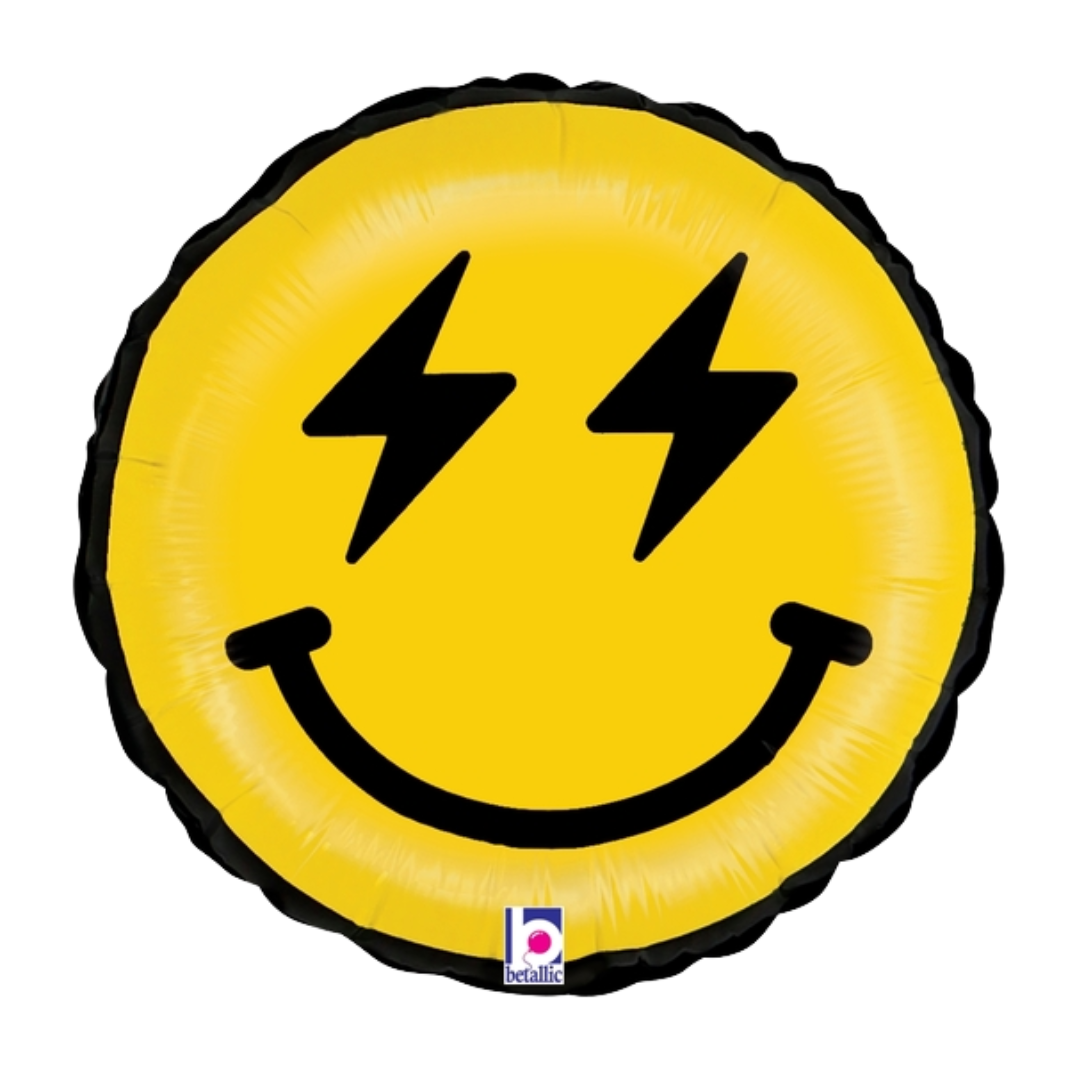 9" Betallic Smiley Dude Airfill Foil Balloon | Buy 5 or More Get 20% off