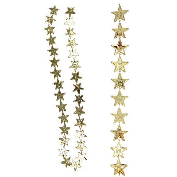 3' Metallic Homecoming Star Garland