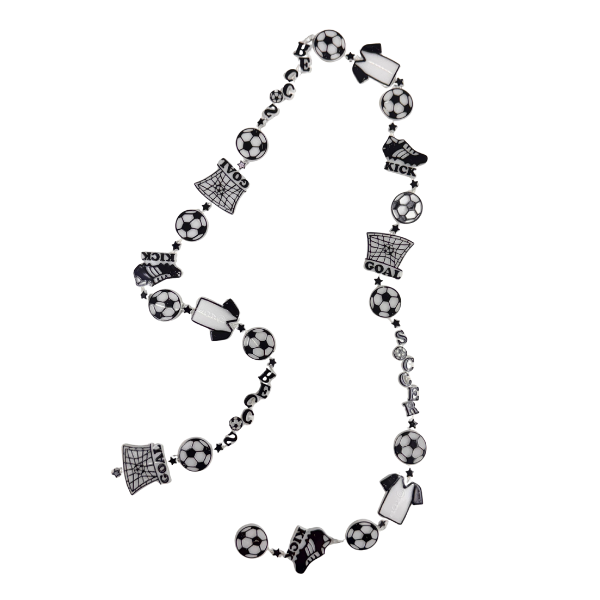 3' ACI Black Soccer Beaded Charm Garland | 1 Count