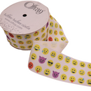 Cinta de grogrén estampada Whatsup