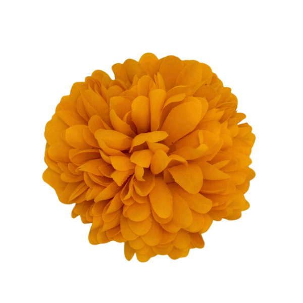 5 1/2" ACI Golden Yellow Artificial Silk Mum - 15 Layers | 1 Count