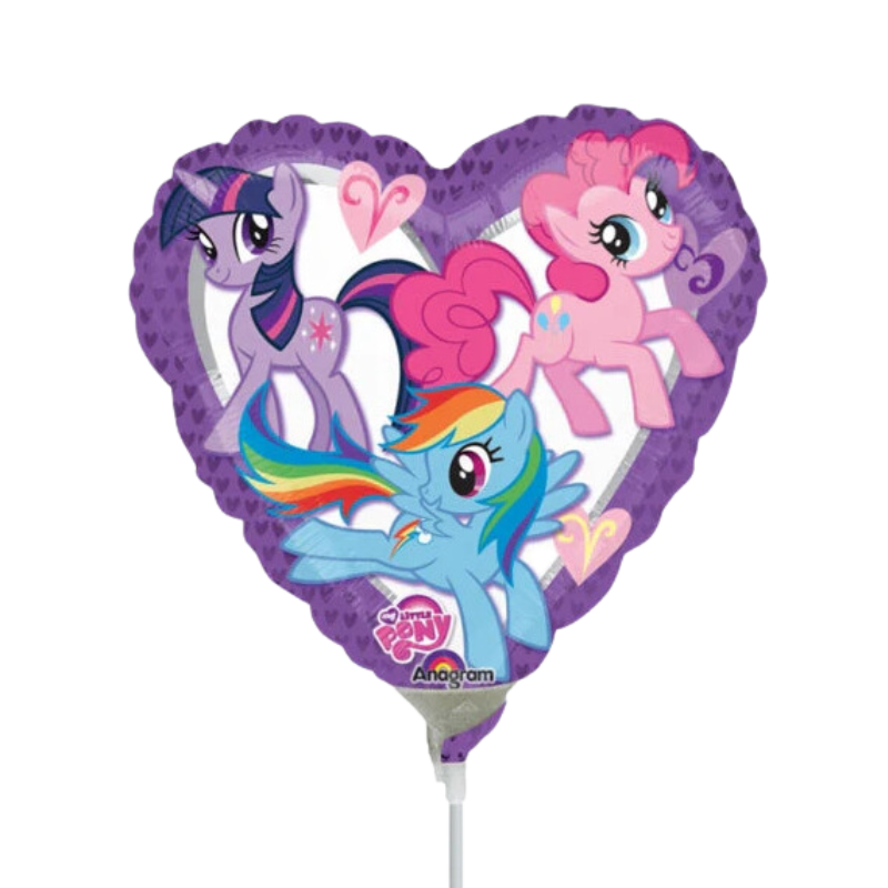 9" Anagram My Little Pony Heart Foil Airfill Balloon | Buy 5 Or More Save 20%