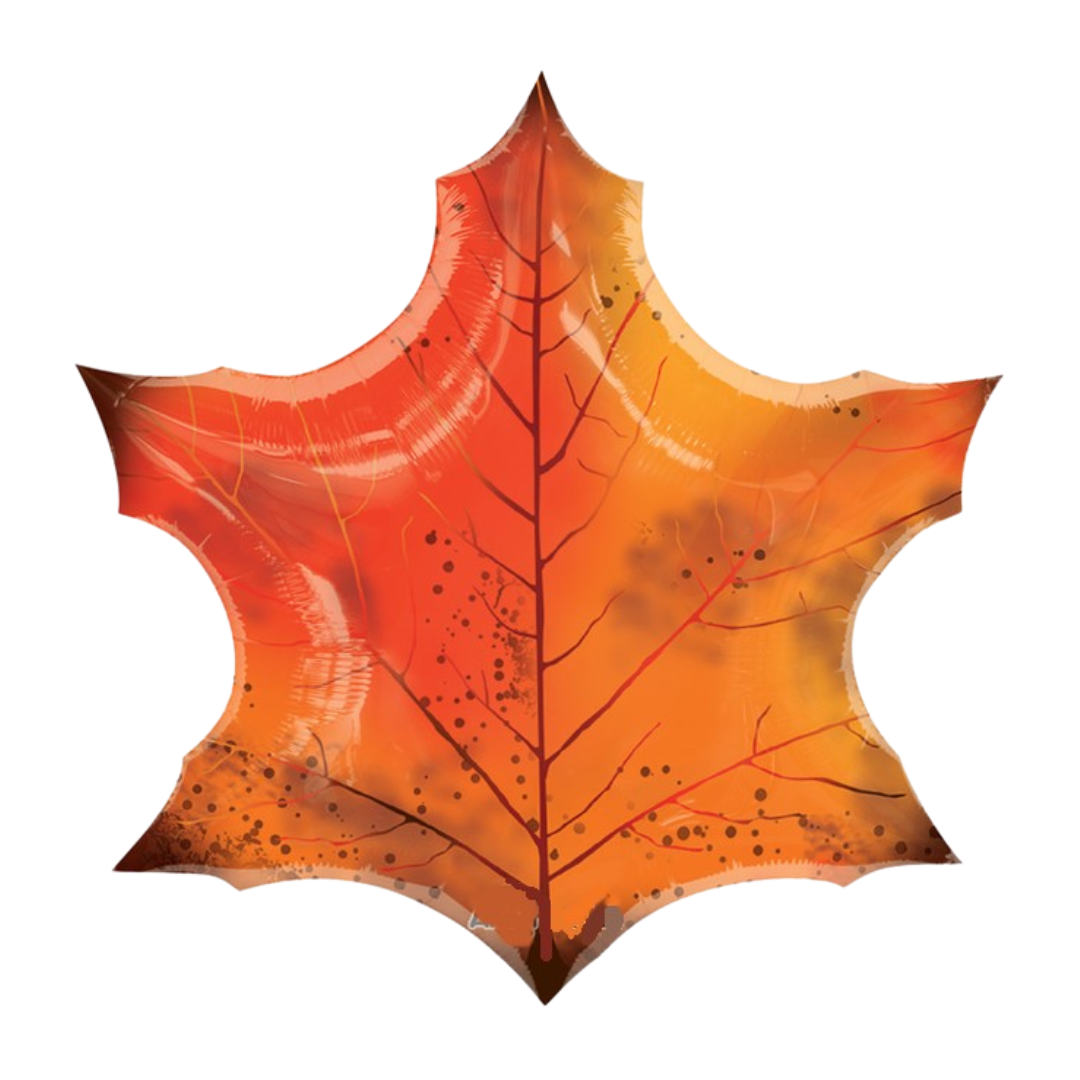 25" Anagram Maple Leaf Foil Balloon | Clearance - Final Sale!