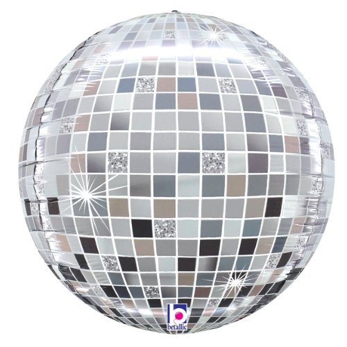 15" Dimensionals Disco Ball Foil Balloon (P29) - Globe Shape | 1 Count
