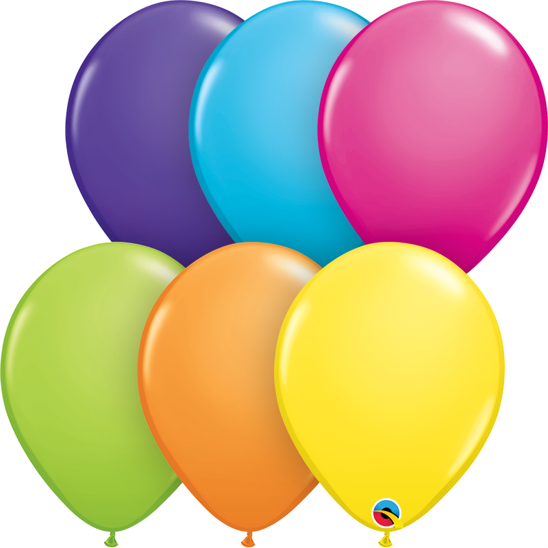 11" Qualatex Tropical Latex Balloons Assortment Bag | 100 Count
