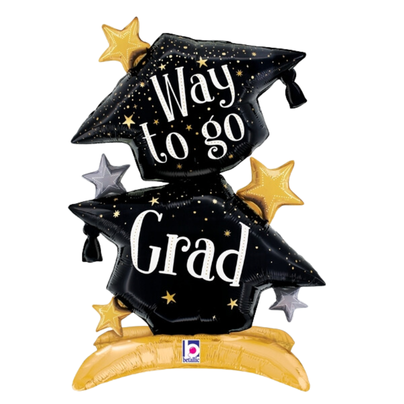 29" Betallic StandUps Grad Hat Foil Balloon (S2R3)