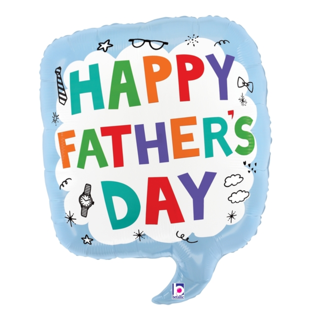23" Betallic Father's Day Speech Bubble Foil Balloon (S4R5)