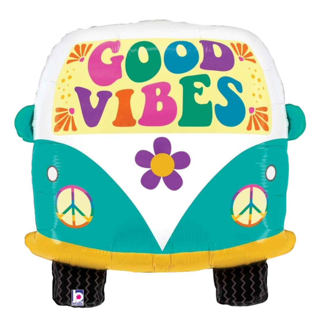 27" Betallic Groovy Good Vibes Foil Balloon