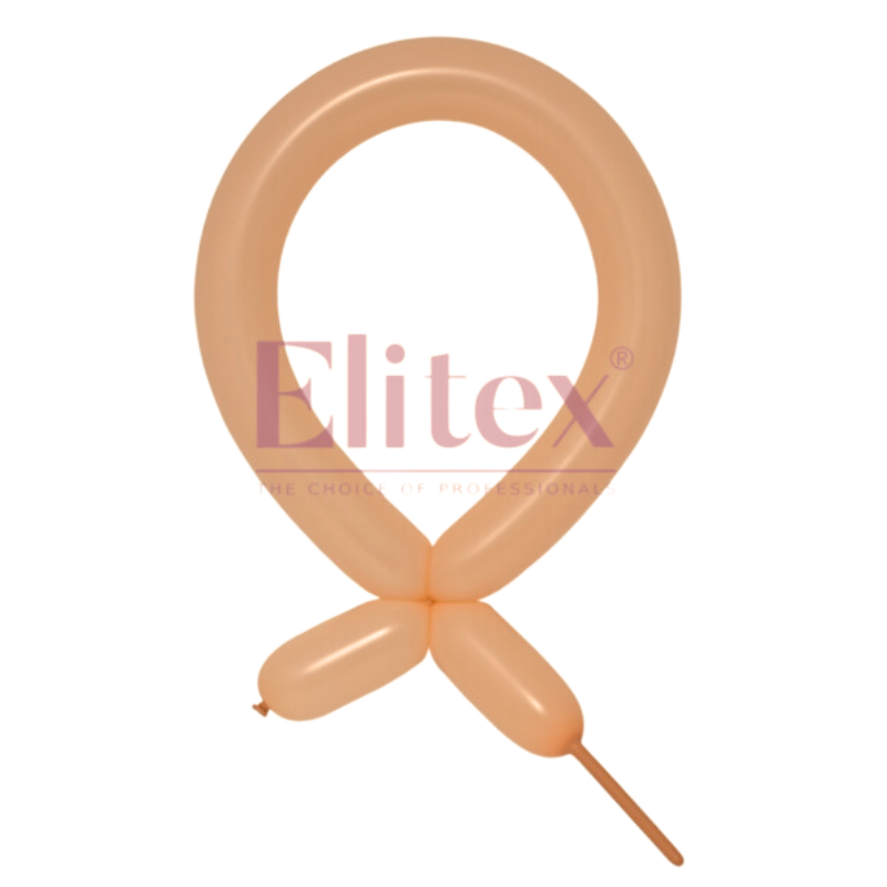 160 Elitex Nozzle Up Beige Pastel Modeling - Twisting Balloons | 50 Count