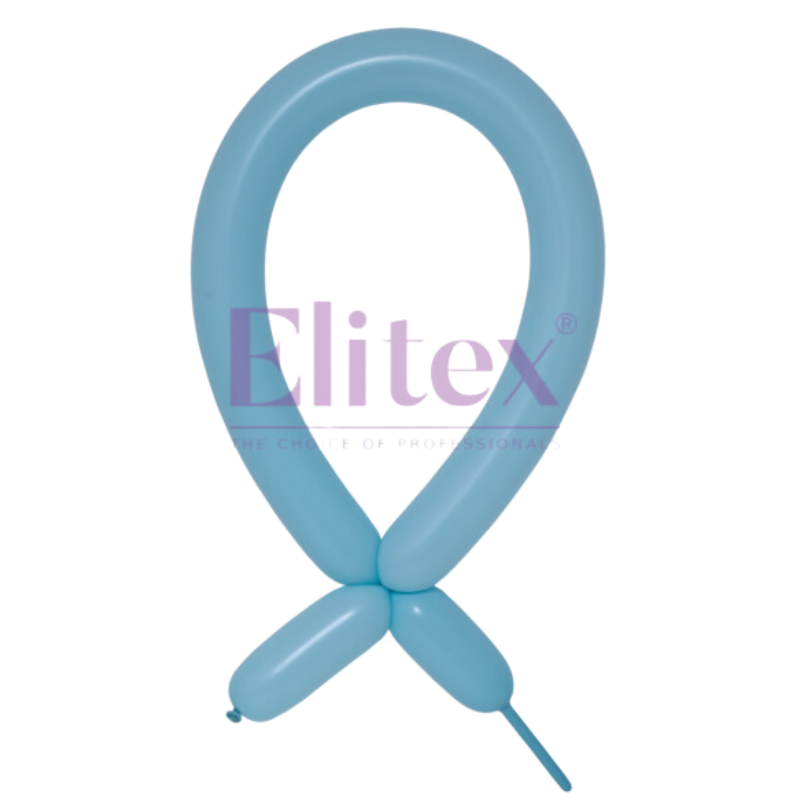 160 Elitex Nozzle Up Baby Blue Pastel Modeling - Twisting Balloons | 50 Count