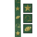 #9 Casco de Fútbol Americano Estrella Cinta Verde