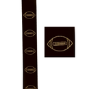 #9 Football Ribbon Black - 1 3/8" x 1 yd. | Sold By The Yard