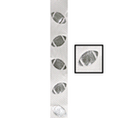 #9 Football Spirit Ribbon White - 1 3/8" x 1 yd. | Sold By The Yard