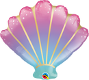 Globo metalizado Ombre de concha marina de 21"