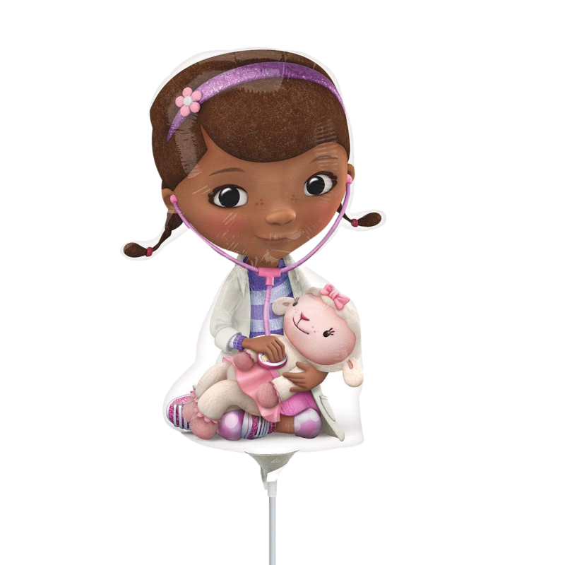 14" Anagram Doc McStuffins Airfill Foil Balloon | Clearance - Final Sale!