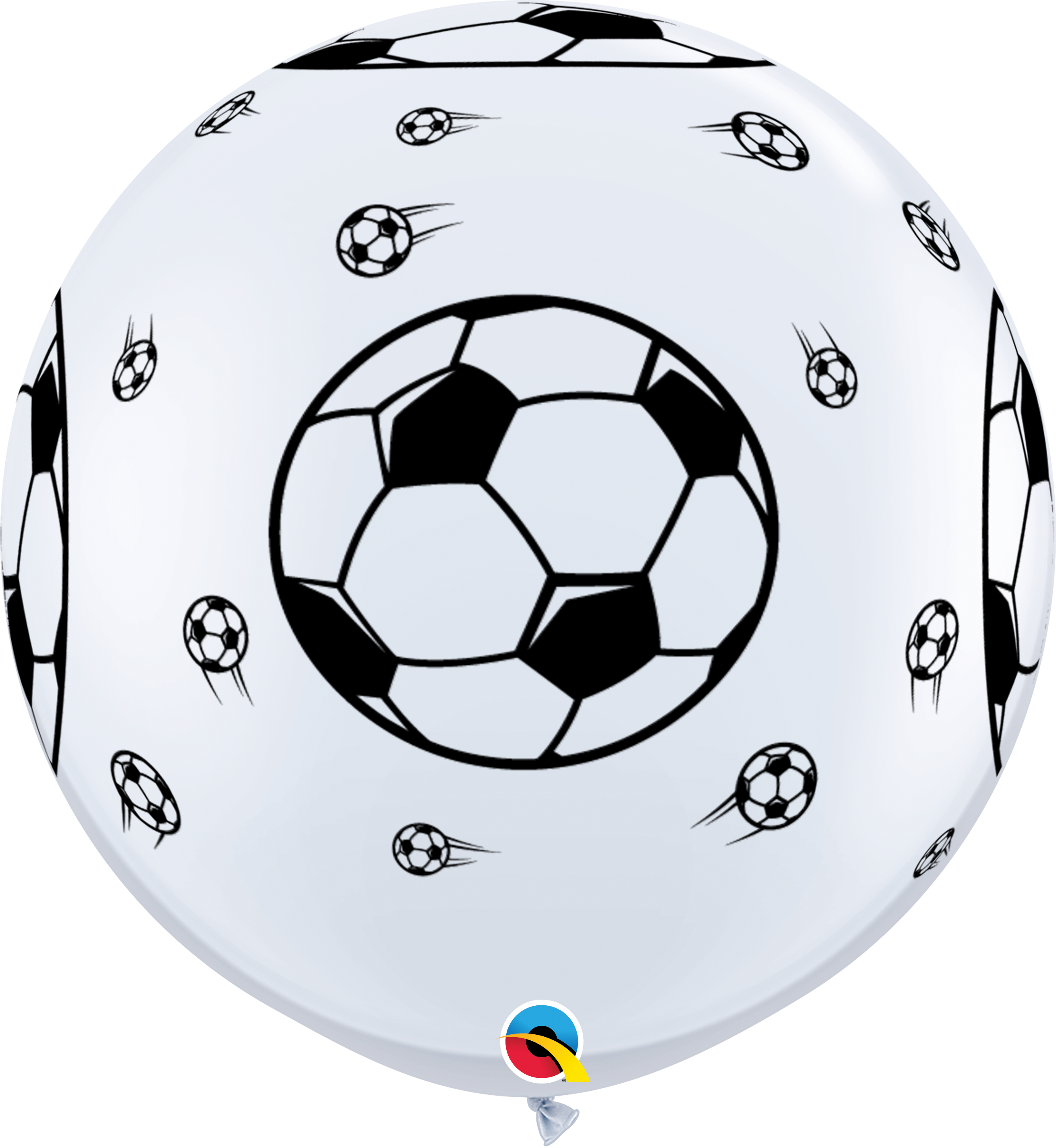 36" Soccer-A-Round Latex Balloons - 3 Foot Giant  |2 Count