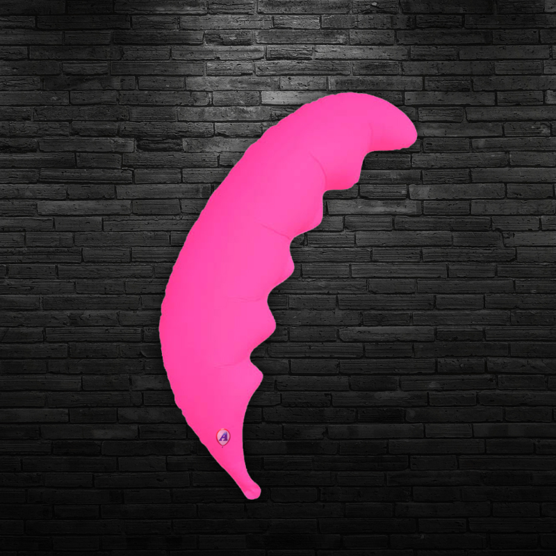 36" AAB Blazing Neon Magenta Palm Fronds Non Foil Balloon | 6 Count