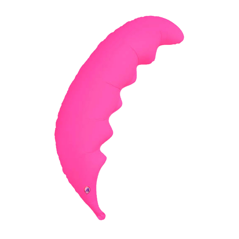 36" AAB Blazing Neon Magenta Palm Fronds Non Foil Balloon | 6 Count
