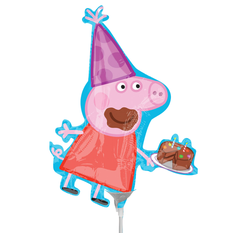 14" Anagram Peppa Pig Airfill Foil Balloon | Buy 5 Or More Save 20%