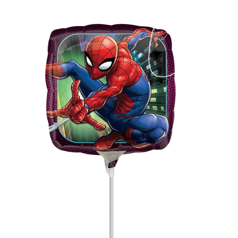 9" Spider-Man Animated Foil Airfill Balloon | Buy 5 Or More Save 20%