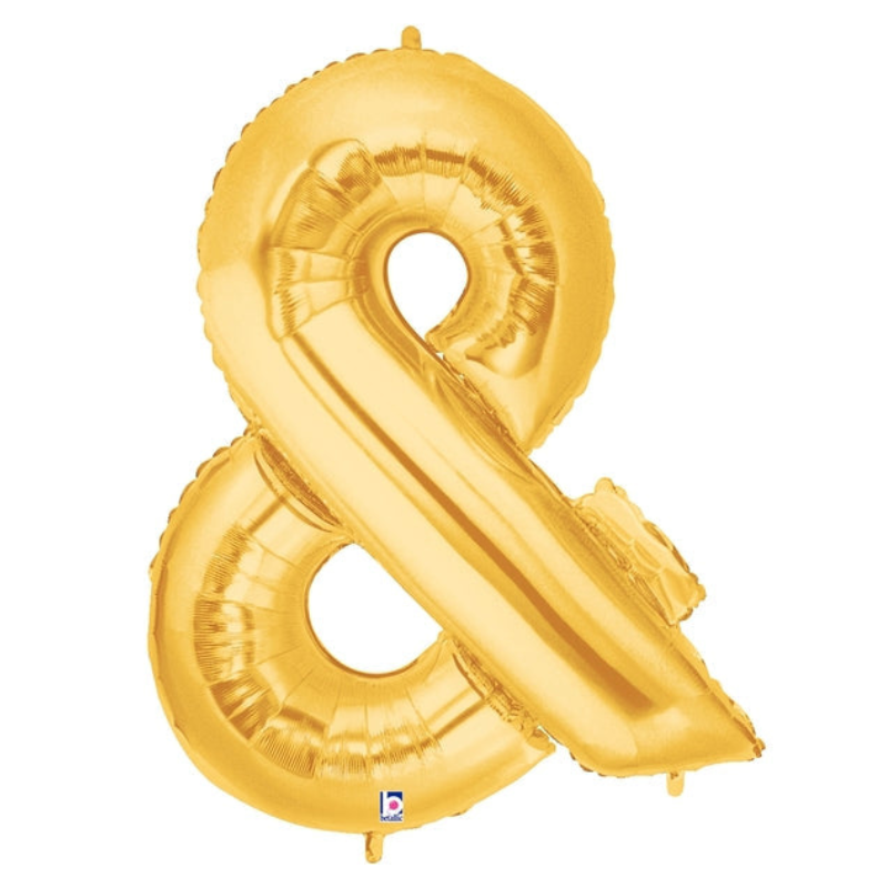 Ballon en aluminium Megaloon symbole doré Betallic 34"