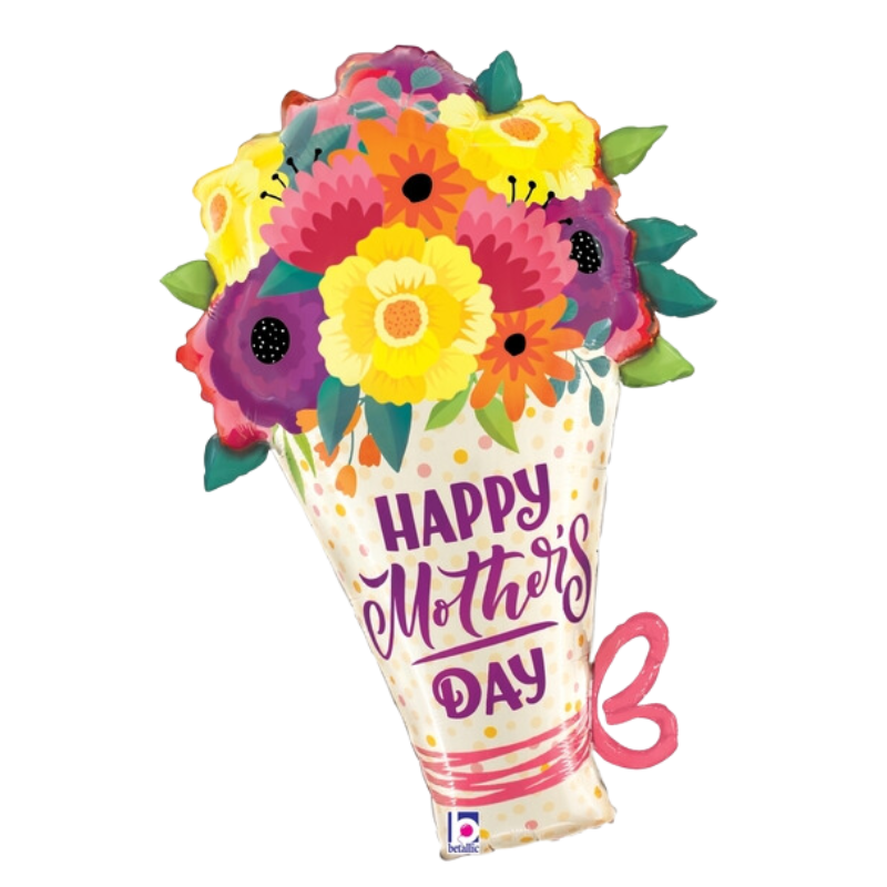30" Betallic Satin Mother's Day Bouquet Foil Balloon (S2R5)