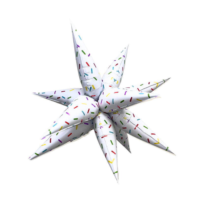 40" Burst Party Co. Sprinkle Starburst Foil Airfill Balloon | 1 Count