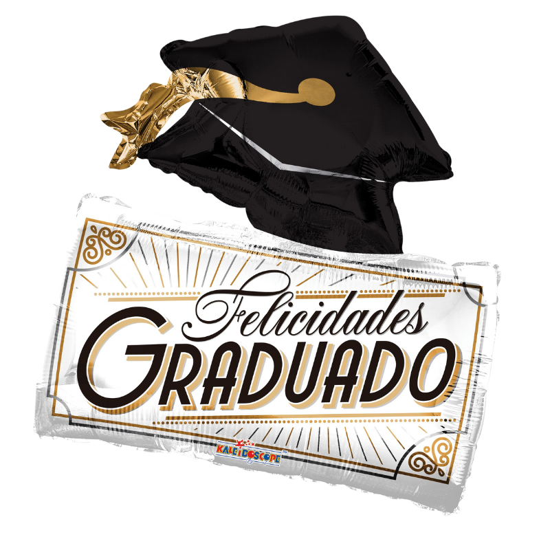 28" Felicidades Graduado Foil Balloon (P35)