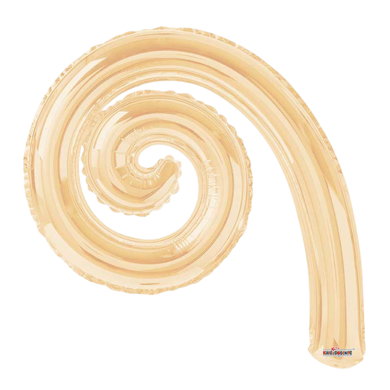 14" Conver Nude Kurly Spiral Non Foil Airfill Balloon | Buy 5 Or More Save 20%