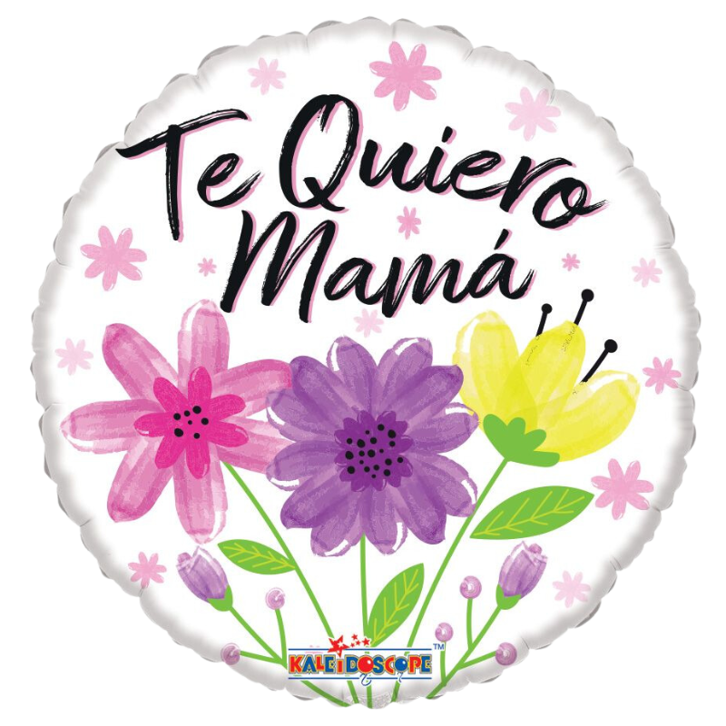 18" Conver Te Quiero Mama 3 Flores Foil Balloon (S1R3)| Buy 5 Or More Save 20%