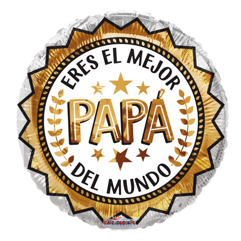 36" Conver Eres El Mejor Papa Del Mundo Foil Balloon (S4R5) | 5 count