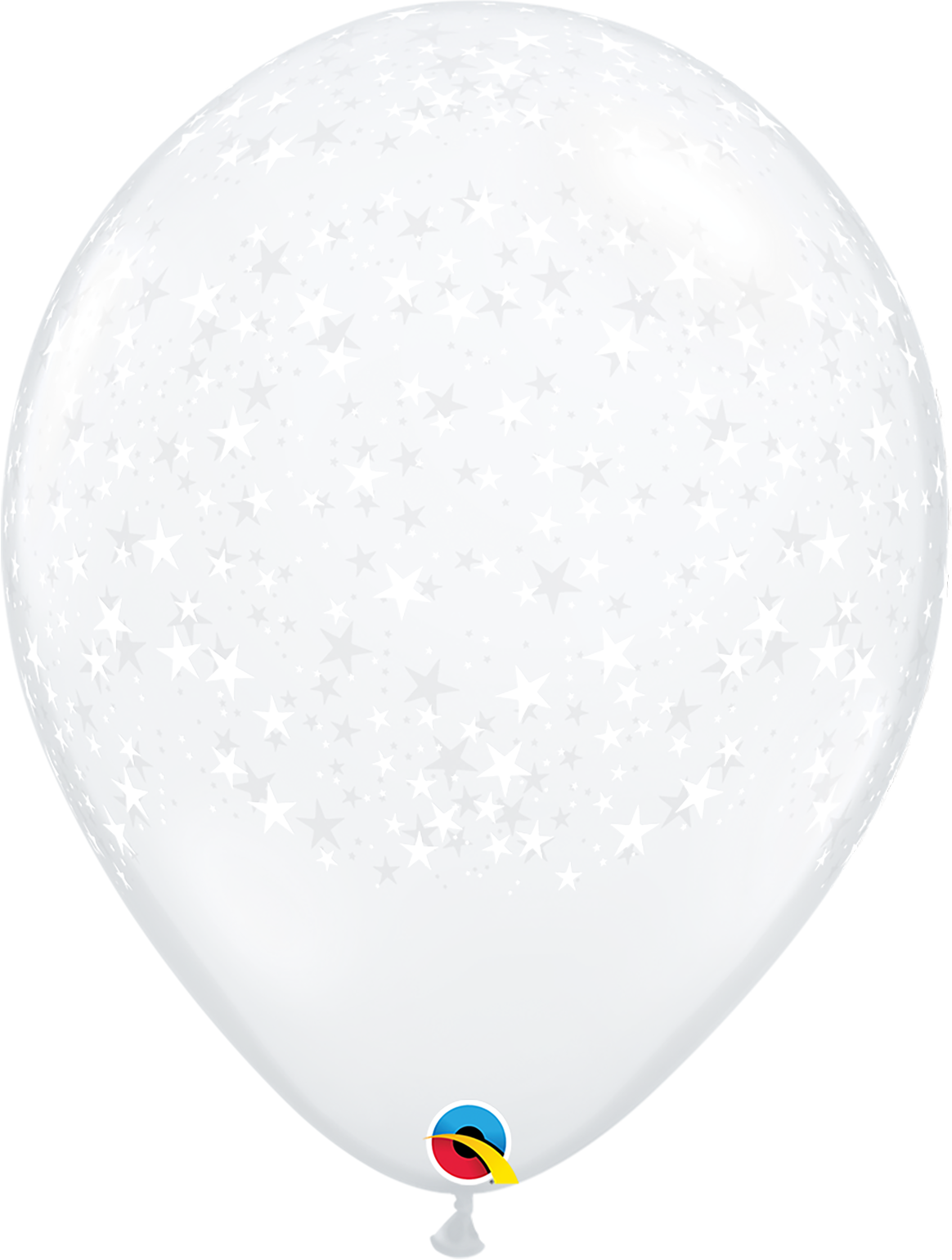 5" Qualatex Diamond Clear Stars-A-Round Latex Balloons | 100 Count