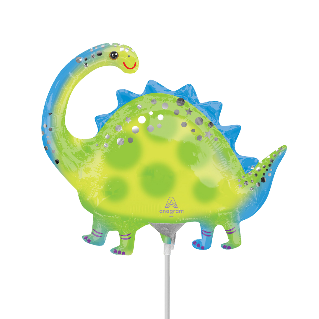 14" Anagram Stegosaurus Airfill Foil Balloon | Buy 5 Or More Save 20%