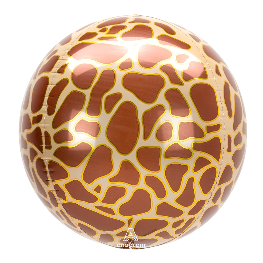16" Anagram Giraffe Animal Print Orbz® XL™ - Globe Shape | 1 Count