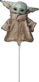 14" Mandalorian Child (Grogu) Foil Airfill Balloon | Buy 5 Or More Save 20%