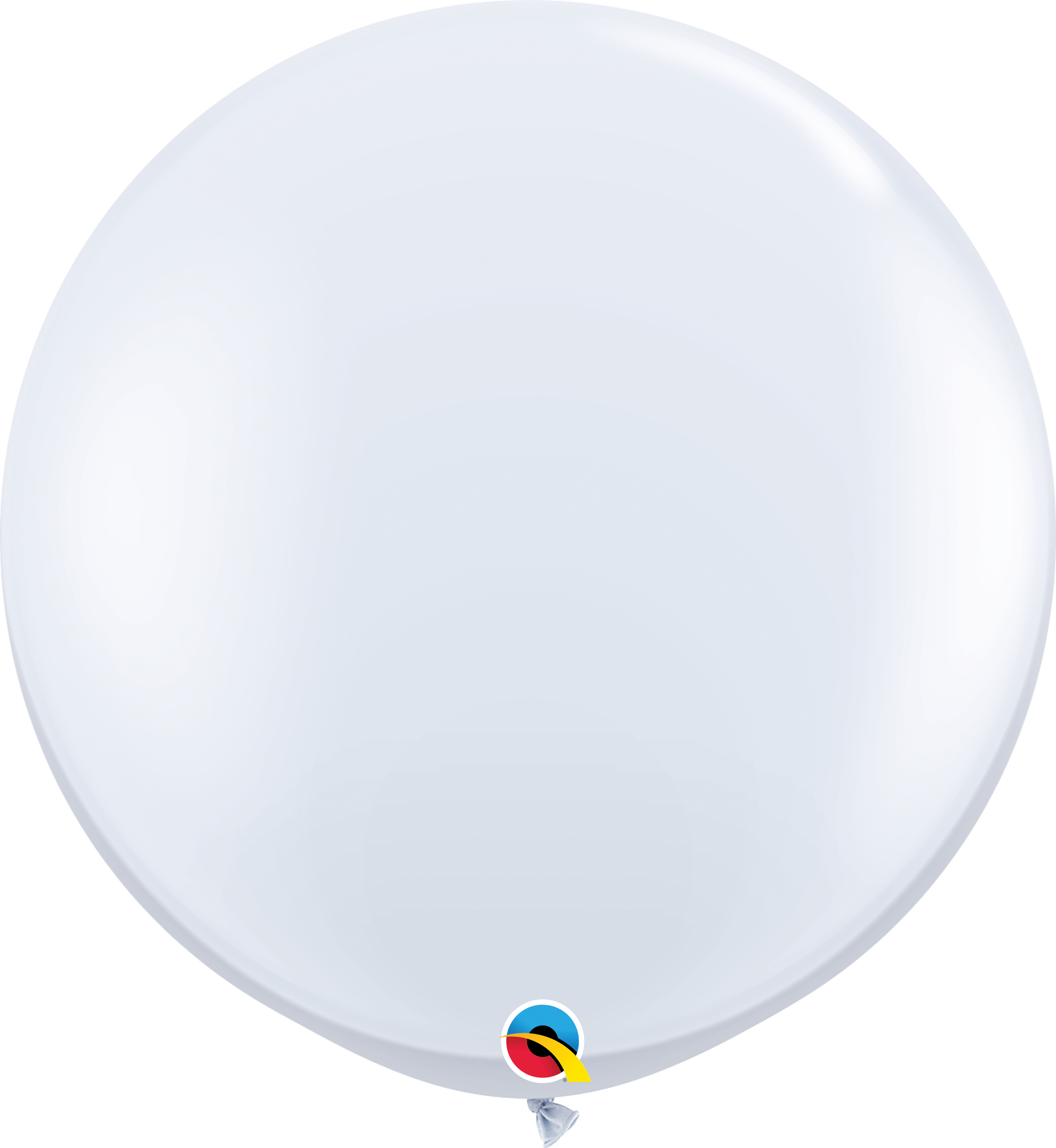 36" Qualatex White Latex Balloons - 3 Foot Giant | 2 Count