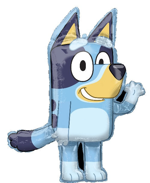 32" Anagram Bluey SuperShape Foil Balloon